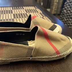 New Espadrille Plaid Shoe Women Size 8