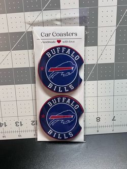 Buffalo Bills Car Coasters Set of 2