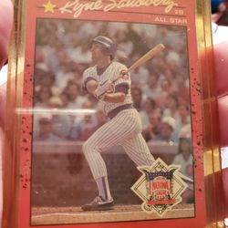 Chicago Cubs Ryne Sandberg Variation '90 Donruss No Dot Behind Inc All-star Baseball Card 