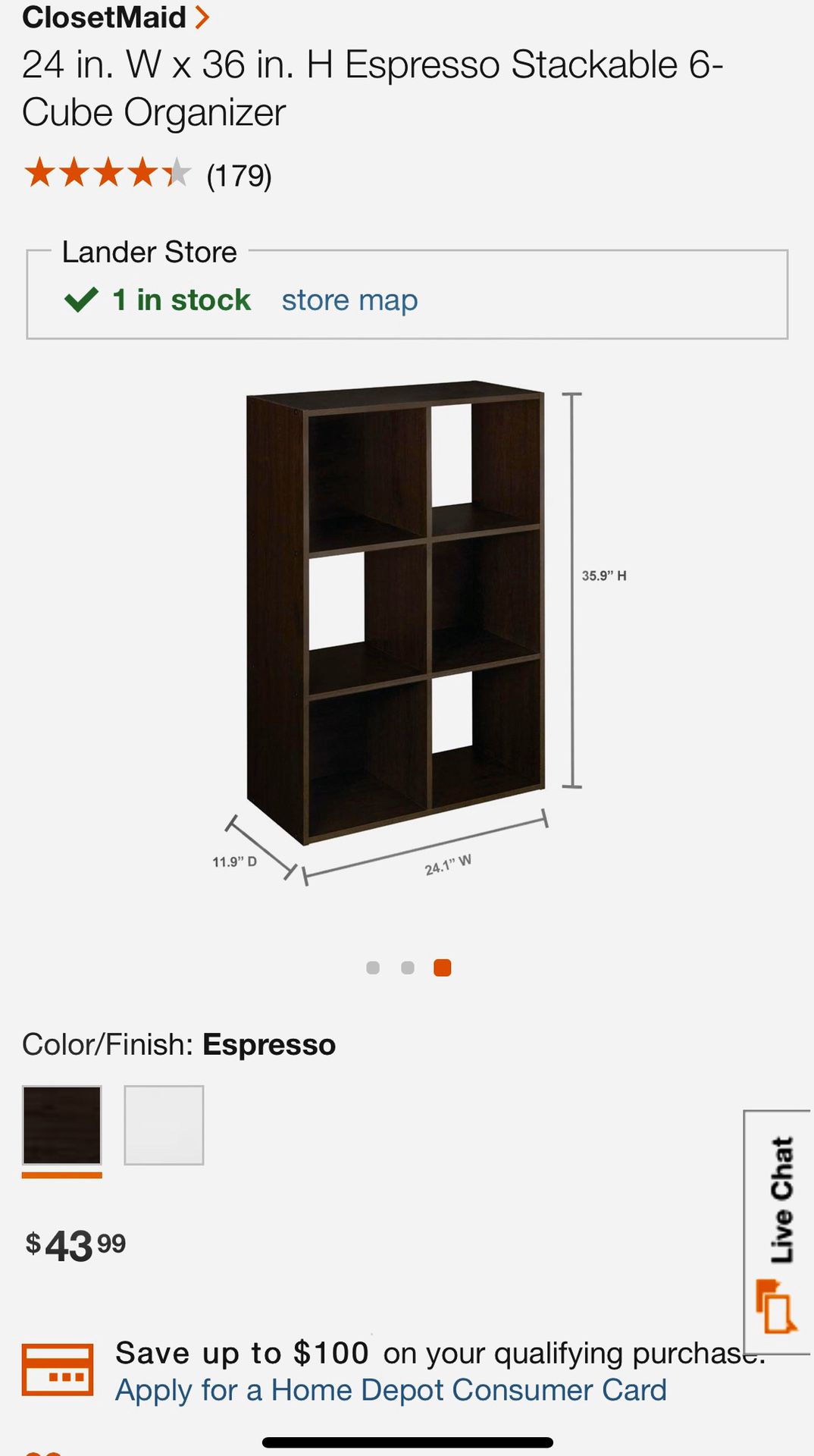 Cube Bookshelf / Organizer / Shelf