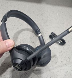 JLab Go Work 2nd gen Wireless On-Ear  Bluetooth  Headset-Gray