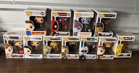 Assorted Funko Pops, Marvel, Pokémon, Dragon Ball, Star Wars BUNDLE!!!