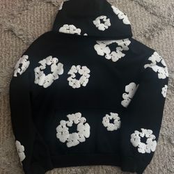 denim tears hoodie black size small