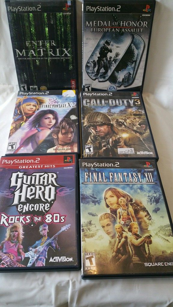 PS2 GAMES COMPLETED WITH MANUAL PERFECT CONDITION $10 EACH