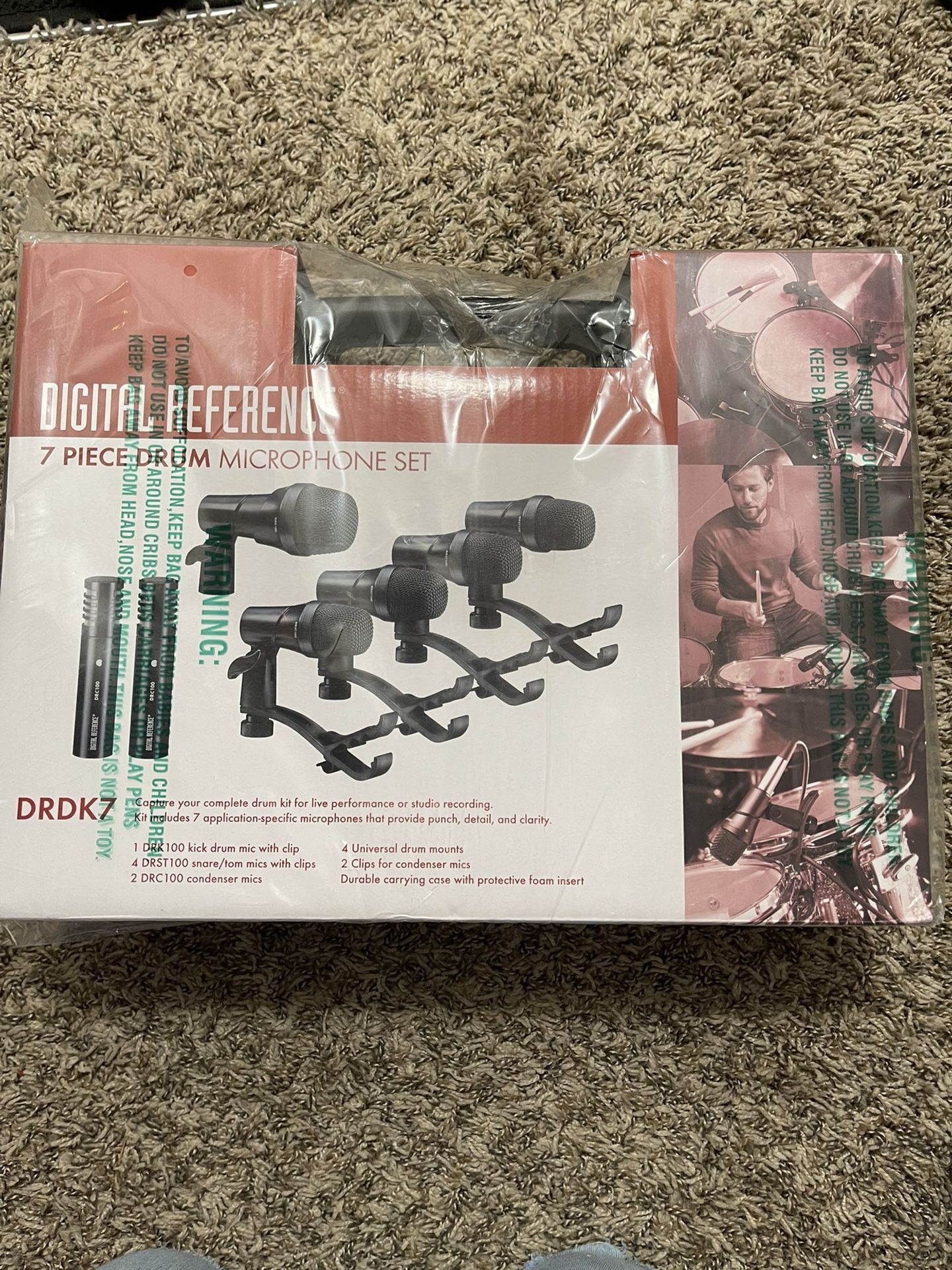 Digital reference 7 Piece Drum Mic Set 