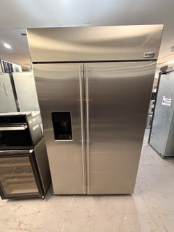 GE Monogram Refrigerator 48”Inch Side By Side Stainless Steel 