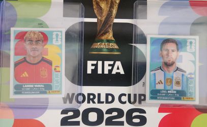 2026 Fifa  Yamal Messi stickers, pair.