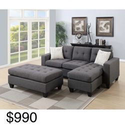 Gorgeous Sectional with Ottoman