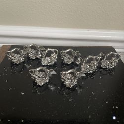 Artur Court Vintage Grape Napkin Rings Set of 8 