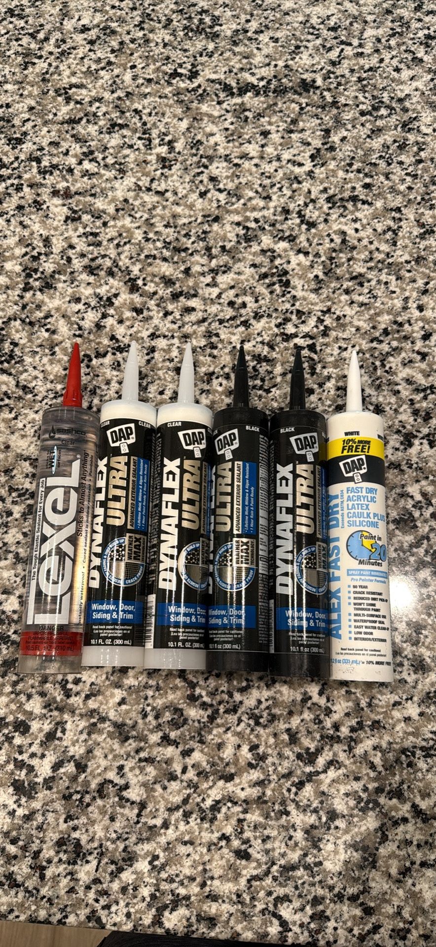🛠️ Caulk / Sealant Bundle – DAP & Lexel – All New & Unopened – $20 for All