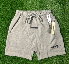 Dark oatmeal essentials fear of god shorts