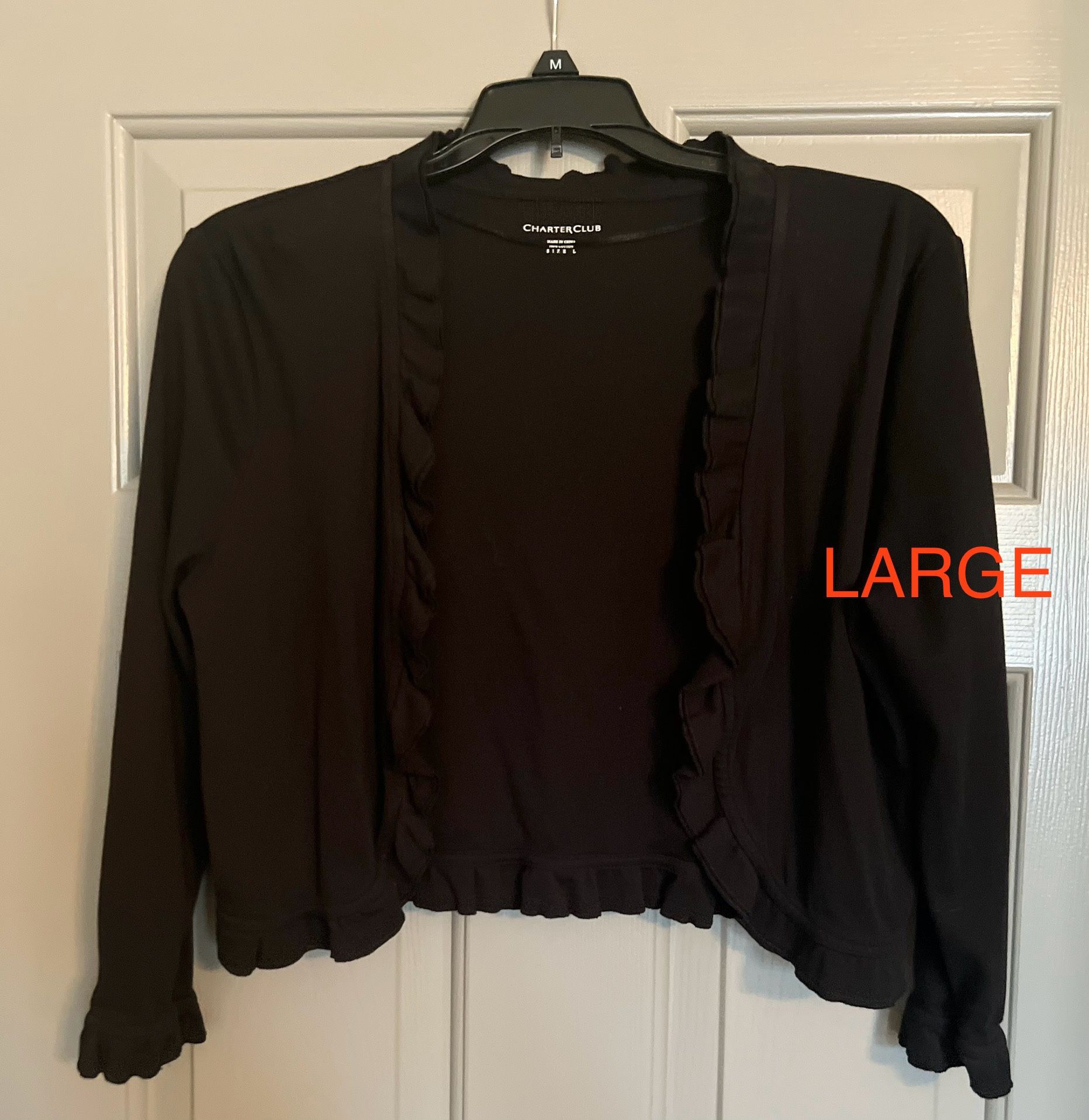 7 Women Sweaters, Blazers And Vests. Sizes In Pictures