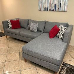 Beautiful Gray Sectional Couch From Living Spaces 