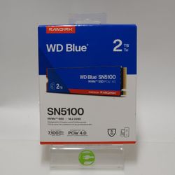 New SanDisk WD Blue SN5100 2TB M.2 NMVE SSD PCIe 4.0 WDBS4F0020BNC-WRSN