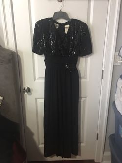 Sequin Dressy pantsuit/jumpsuit- black