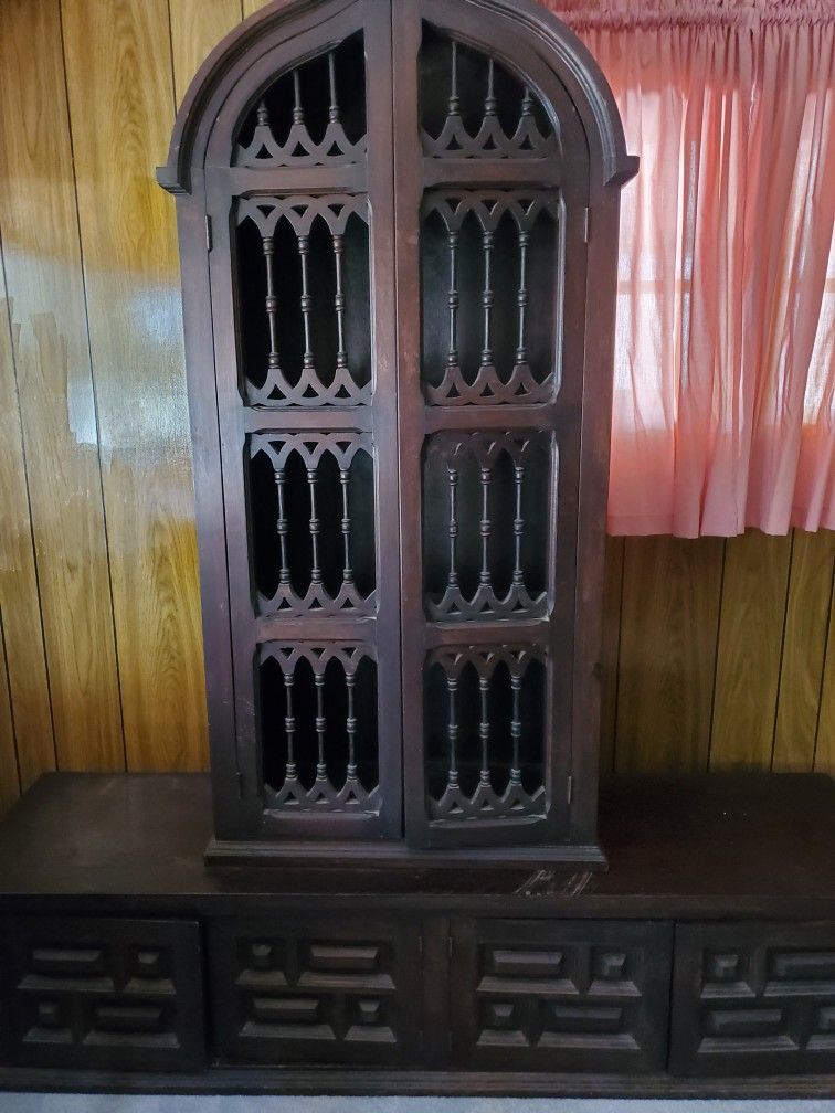 Gothic Style Bookshelf Cabinet
