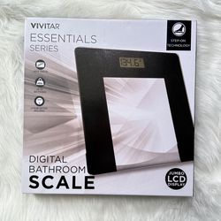 Vivitar Digital Bathroom Scale, Essentials Series, Jumbo LCD Display, 400 lb.