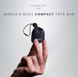 SYZY World's Most Compact Travel Tote Bag Portable Shopping Beach Market Bag - Reusable Collapsible Stuffable