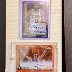2025-26 Topps Chrome Auto JOKIC TATUM