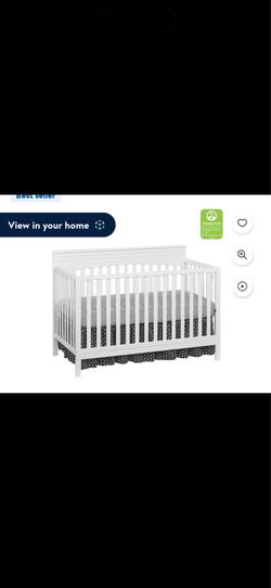 Oxford Baby Harper 4-in-1 Convertible Crib, Snow White,