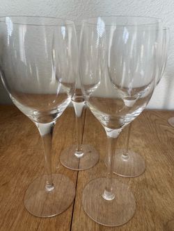 Crystal wine glasses