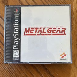 Metal Gear Solid PlayStation 1 Game