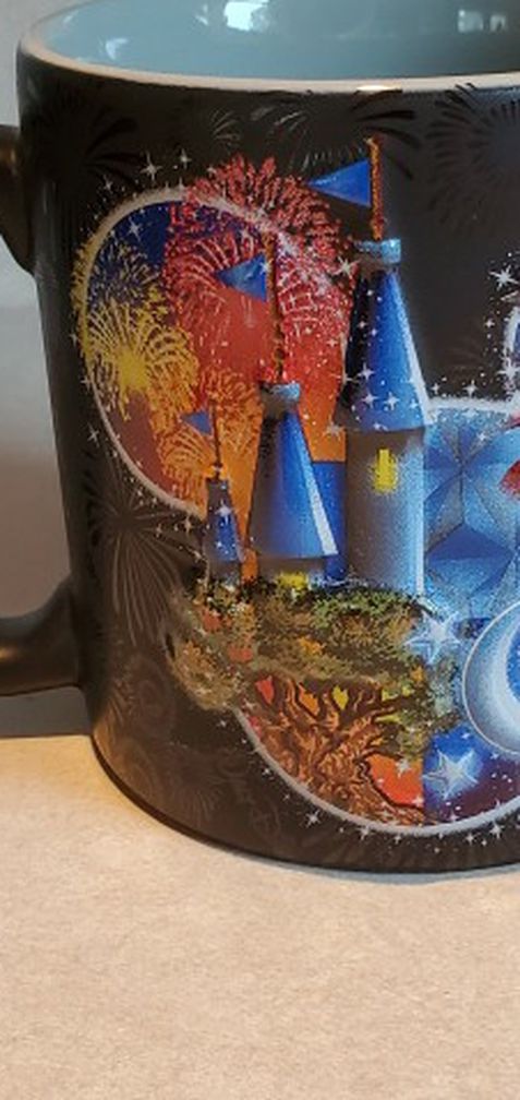 Rare hard to find Walt Disney World 3D Theme Park Mug.