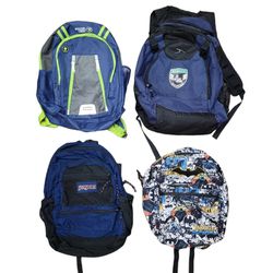 4pc Lot Backpacks / Jansport / Batman / Soccerball / Boulder Creek