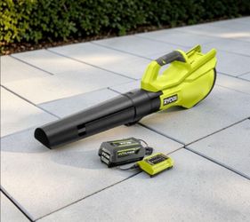 RYOBI 550cfm/125mph Leaf Blower +Battery & Charger ❌No Offers No discounts