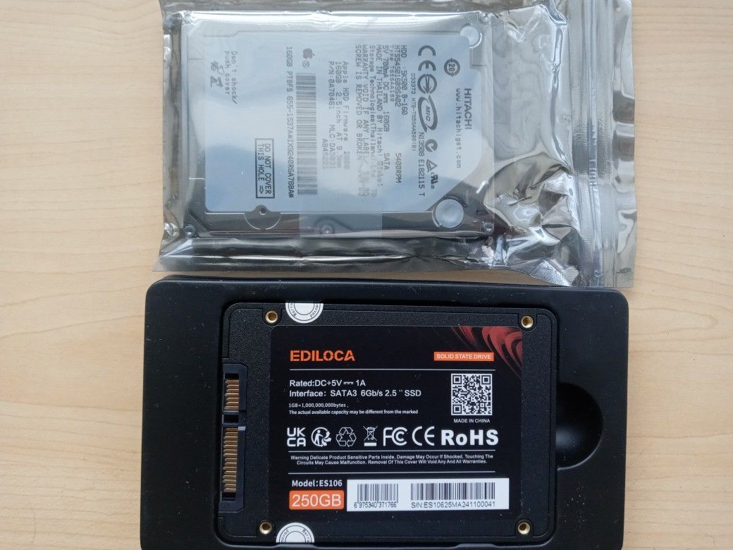 250 Gn Laptop SSD And HDD