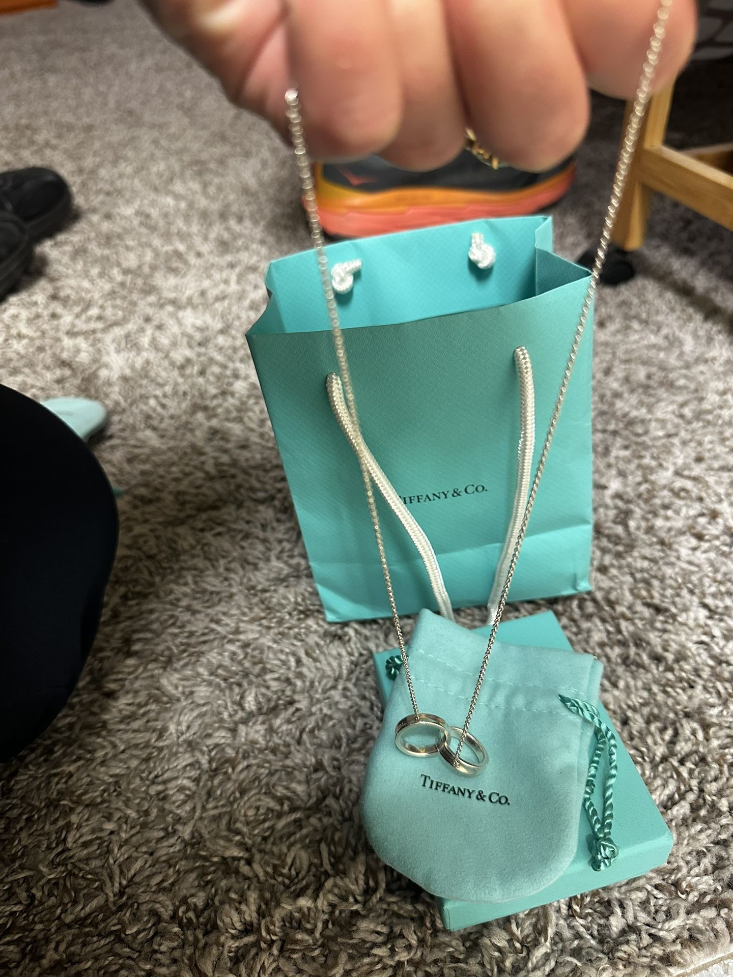 Tiffany &Co 1837 Double Circle Necklace 