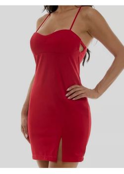 Pear Culture Red Strapless Dress
