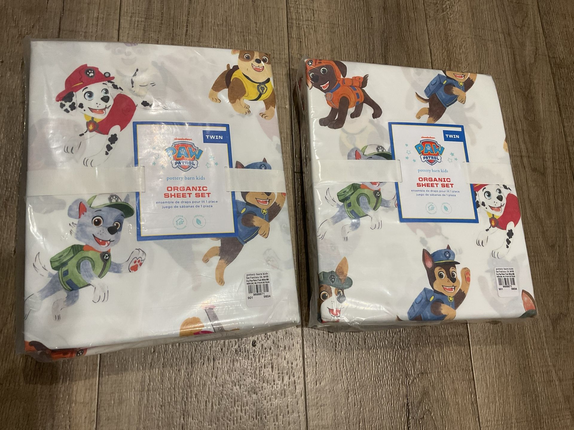 PAW Patrol™ Organic Sheet Set Pillowcases Pottery Barn Kids