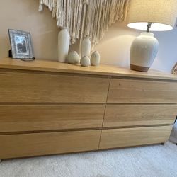 Sleek, Sturdy Six Door Dresser