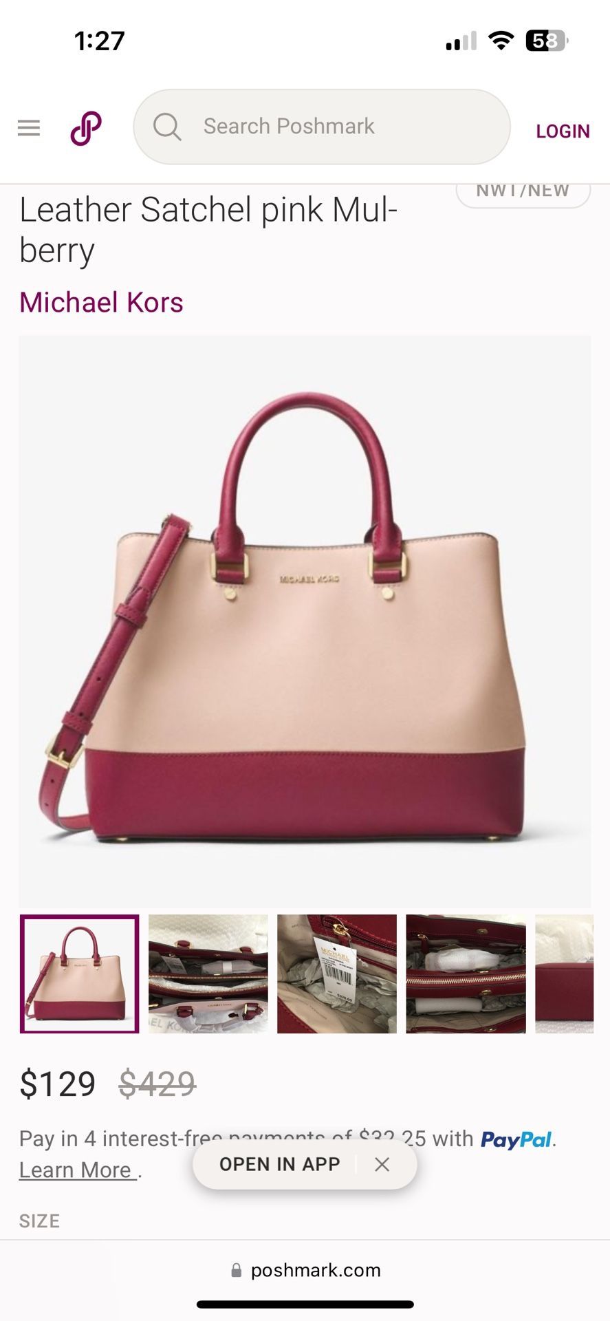 Michael Kors Dual Color Handbag