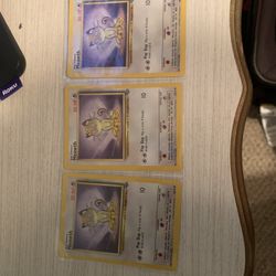 Meowth Addition 1 Pokémon Card 1995,96,98