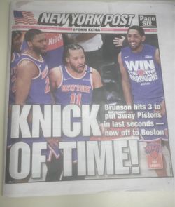 NY Post - Knick beat Pistons in 2025 playoffs