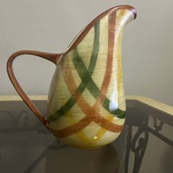 🍶 Vernonware "Tickled Pink" Pitcher - Mid-Century Modern