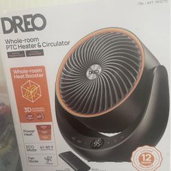 New - DREO 1500W Portable 3D Automatic Oscillating Ceramic PTC Heater