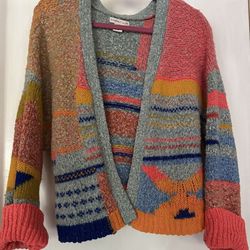 Sincerely Jules Multicolor Patchwork Cardigan