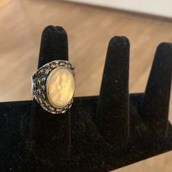 Like New Stainless Steel  Ring Size 7-7.5!