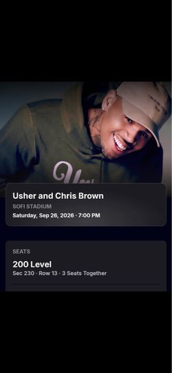 Chris brown & Usher Tickets