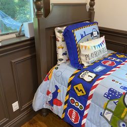 Twin Bed Frame  Great For Kids Bedroom   Sturdy Pine  2500 New