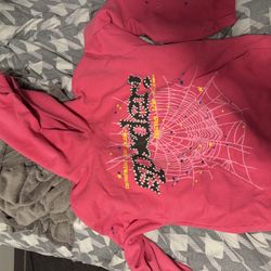 Sp5der P*NK V2 Hoodie Pink (Large)