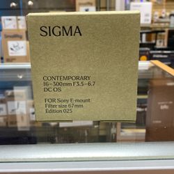 Sigma 16-300mm F3.5-6.7 For Sony