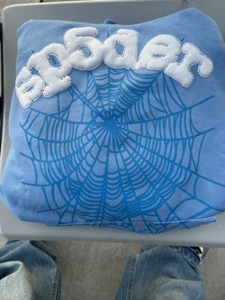 Spider Hoodie Sky Blue