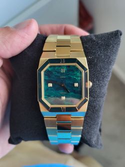 Pascal Unisex  Octagonal Enamel Diamond Watch