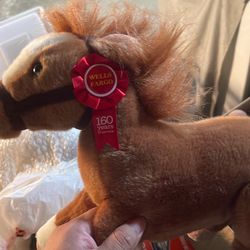 Wells Fargo collectible Horse Plush