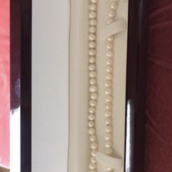 Real Pearls On Sterling Silver Clasp