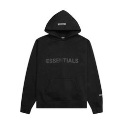 Fear of God Essentials Pullover Black Hoodie M